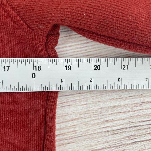 REI 1/4 Zip Elbow Reinforced Fleece Pullover Men's Size Small Red/Maroon - Picture 9 of 10